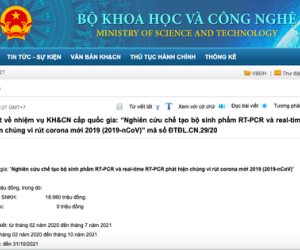Bộ KH-CN thông tin chi tiết về bộ kit xét nghiệm của Công ty Việt Á
