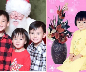 'Con cò bé bé' Xuân Mai đăng ảnh gia đình, con gái út chiếm spotlight vì giống mẹ thuở bé như tạc