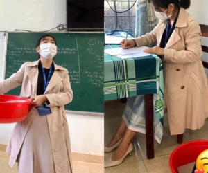 Không chỉ hội học sinh, cô giáo cũng bắt trend 'ngày không cặp sách' cực chất khiến ai nấy đều ngỡ ngàng