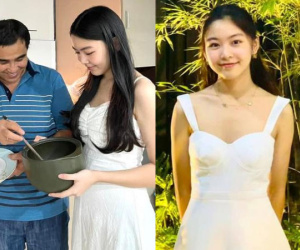Ái nữ của Quyền Linh xuất hiện bên bố gây xôn xao vì quá xinh, chiều cao 1m7 như hoa hậu