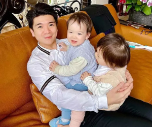 Cuộc sống làm bố đơn thân của con trai bầu Hiển