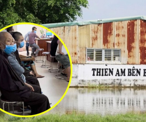 Hình ảnh ông Lê Tùng Vân và các đệ tử sau tin Tịnh thất Bồng Lai bị khám xét được chia sẻ với tốc độ chóng mặt trên MXH