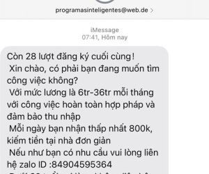 Cận Tết Nguyên đán 2022, người dùng iPhone lại nhận tin nhắn có dấu hiệu lừa đảo