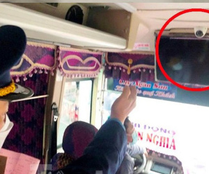 Cận cảnh Hà Nội kiểm tra, nhắc nhở xe khách lắp camera chưa 'chuẩn chỉnh'