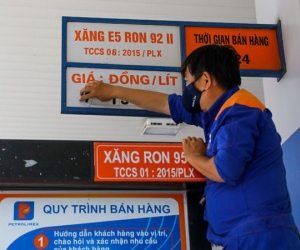 Giá xăng, dầu đồng loạt tăng từ 15h chiều nay