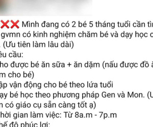 Xôn xao với tin đăng tuyển giáo viên mầm non mùa dịch: Mức lương khiến nhiều người bất bình nhưng 'chính chủ' còn nói 1 câu khiến ai nghe cũng nóng mặt