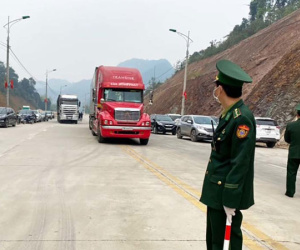 Tin buồn áp Tết, Lạng Sơn dừng nhận xe chở hoa quả tươi lên cửa khẩu