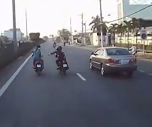Thông tin mới vụ 2 nhóm thanh thiếu niên vác dao, rượt chém nhau trên quốc lộ