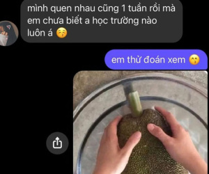 Được hỏi học trường gì, chàng trai gửi hình quả mít liền chửi té tát, sự thật khiến cô gái tiếc hùi hụi
