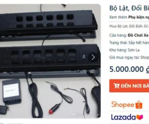 Thiết bị che biển số xe tràn lan trên mạng