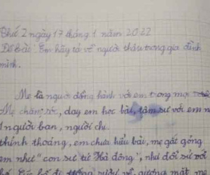 Học sinh lớp 2 'bóc phốt' mẹ gắt gỏng như 'sư tử Hà Đông', lúc bố uống rượu về mặt như con hà mã, dân tình cười ngã ngửa: 'Quả này thì biết tay mẹ!'