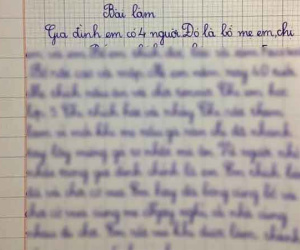 Làm văn kể về gia đình mình, bé trai lớp 2 thẳng thừng 'bóc phốt' chị gái khiến dân mạng cười ngất