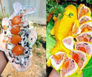 Dâng cỗ ông Công ông Táo, chả hoa cá chép hút hàng