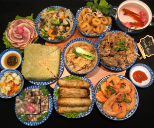 8X khoe mâm cơm cúng ông Táo 10 món không quá 1 triệu đồng