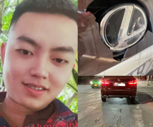 Nam thanh niên 20 tuổi đập phá xe của Thượng tá Công an