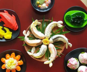 Hội yêu bếp đua nhau khoe mâm cỗ cúng ông Công ông Táo, ấn tượng nhất là 'đàn cá chép' bằng xôi tuyệt đẹp