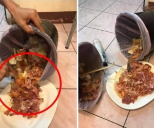 Cặp vợ chồng bị cư dân mạng chỉ trích vì hành động phản cảm khi đưa con đi ăn buffet