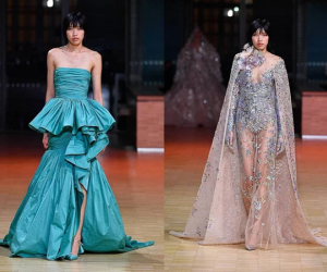 Phương Oanh trình diễn trong show Haute Couture của Elie Saab khiến giới mộ điệu Việt tự hào