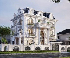 Cuộc sống thượng lưu trong những biệt thự tân cổ điển 3 tầng kiểu Pháp