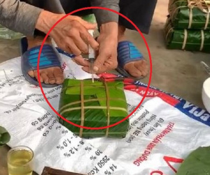 Clip: Người đàn ông tiêm 'chất lạ' vào bánh chưng, biết đó là gì thì ai nấy thở phào nhẹ nhõm