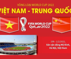 Thông tin trước trận đấu Việt Nam-Trung Quốc tại Vòng loại World Cup