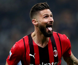 Lập cú đúp chớp nhoáng, Giroud giúp Milan áp sát Inter