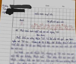 Học sinh tiểu học viết văn 'Em không thích Tết nữa' được tận 9 điểm, đọc lý do ai cũng xúc động: Có đứa con đáng đồng tiền bát gạo thực sự