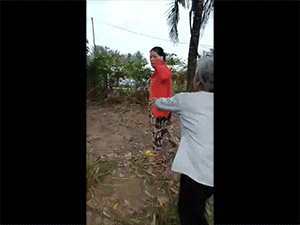 Clip: Con gái dẫn chồng về đánh cả mẹ để tranh giành đất đai