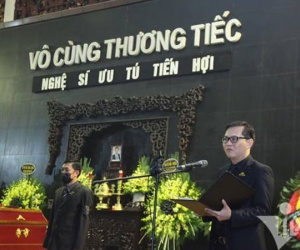 NSND Thu Hà, Trung Hiếu đến tiễn NSƯT Tiến Hợi lần cuối