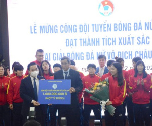 ĐT nữ Việt Nam nhận thưởng 'khủng' chưa từng thấy