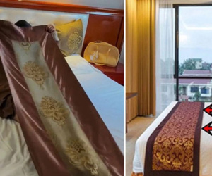 Lên mạng thắc mắc về chiếc 'chăn' nhỏ xíu trên giường khách sạn, dân mạng cười ngã ngửa: 'Ngây thơ quá!'