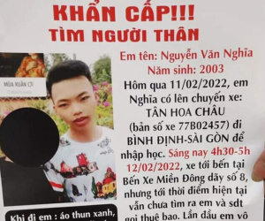 Lên TP.HCM nhập học, nam sinh mất tích bí ẩn khiến gia đình lo lắng