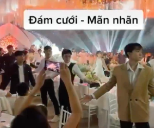 Đang ăn cưới, dàn khách mời bỗng có hành động khiến cả hội trường choáng váng