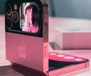 Xuất hiện concept iPhone Flip màu hồng cực chất