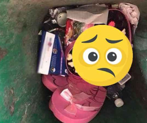 Đi đổ rác sau đêm Valentine, cô gái phát hiện ra một thứ trong thùng rác liền thở dài: Lại toang một mối tình!
