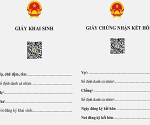 Dùng giấy khai sinh, giấy chứng nhận kết hôn điện tử từ ngày 18/2