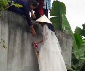 Nhà trai bắt trèo tường vào vì có bầu trước khi cưới, mẹ cô dâu sẵng giọng tuyên bố một câu khiến chú rể phải cuống lên giảng hòa