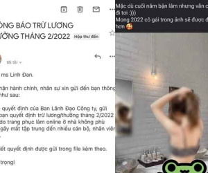 Bức xúc thay cho cô gái bị trừ lương vì 'trang phục làm online gây mất tập trung đến nhiều nhân viên khác' nhưng vừa nhìn ảnh nhiều dân mạng đã vội 'quay xe'