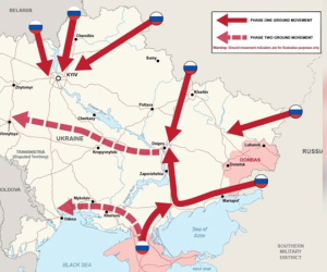 Anh vạch ra 7 hướng Nga có thể tấn công Ukraine khi căng thẳng bùng phát