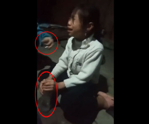 Xôn xao clip bé gái uống rượu say khi bạn bè và người lớn vô tư cười đùa quay clip