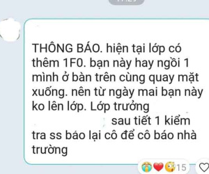 Cô giáo thông báo lớp có thành viên là F0, học sinh đọc xong không hề hoang mang còn hết lời khen ngợi