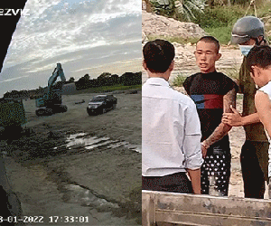 Vụ thanh niên xăm trổ điều khiển gàu múc đập nát ôtô có người ngồi bên trong: Nạn nhân bàng hoàng kể lại khoảnh khắc thoát chết