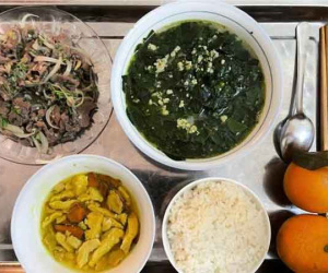 Nàng dâu số hưởng khoe mâm cơm ở cữ do bố mẹ chồng nấu, giúp gọi sữa về đặc sánh, bé bú no nê
