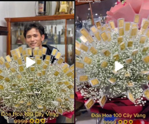 Mạng xã hội nháo nhào với bó qua 'đơn giản' của người đàn ông tặng vợ nhân dịp 8/3 trị giá hơn 7 tỷ đồng