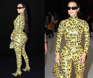Cận cảnh quá trình dán băng keo kín người Kim Kardashian gây 'hốt'