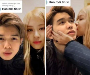Dân mạng truyền tay nhau clip chàng trai Việt được Rosé (Blackpink) hôn má, sự thật thế nào?
