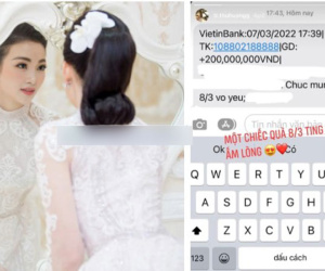 'Cô dâu 200 cây vàng' khoe chồng 'ting ting' 200 triệu tặng quà mùng 8/3, cánh mày râu nghe xong mà thi nhau vã mồ hôi