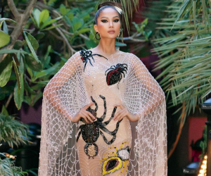 H'Hen Niê khoe body chuẩn từng centimet, đọ sắc cùng dàn 'bông Hậu' trong show diễn của NTK Hoàng Hải