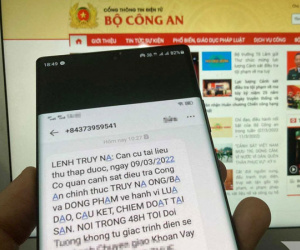 Dân hoảng hốt nhận 'lệnh truy nã' qua tin nhắn, Bộ Công an cảnh báo