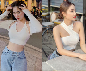 Chia tay thủ môn, hai hot girl xinh đẹp gợi cảm bội phần